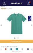 T-shirt good, color does not match