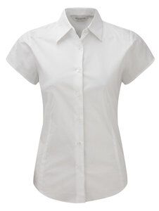 Russell Collection J947F - Women's short sleeve easycare fitted stretch shirt