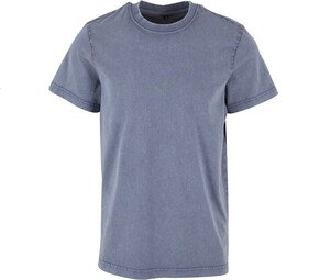 BUILD YOUR BRAND BY190 - ACID WASHED ROUND NECK TEE