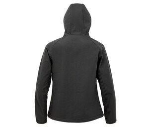 RESULT RS911F - RECYCLED 3-LAYER PRINTABLE HOODED SOFTSHELL
