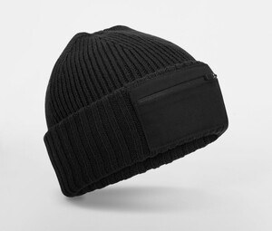BEECHFIELD BF334R - ZIP PATCH BEANIE