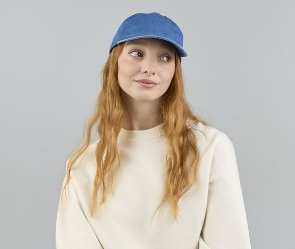 5-panel denim dad hat