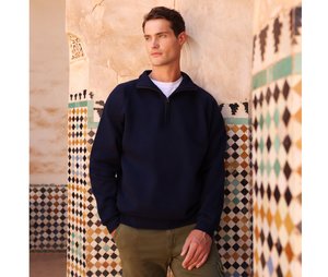 FRUIT OF THE LOOM SC2288 - Zipped collar sweatshirt
