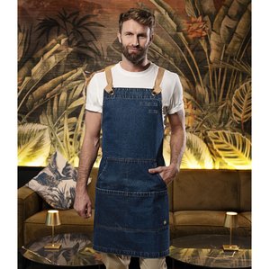 KARLOWSKY KYLS41 - Urban-style denim bib apron